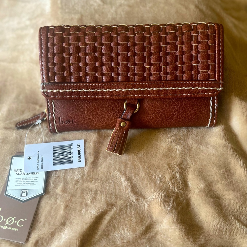 Wallet Woven Large Brand New